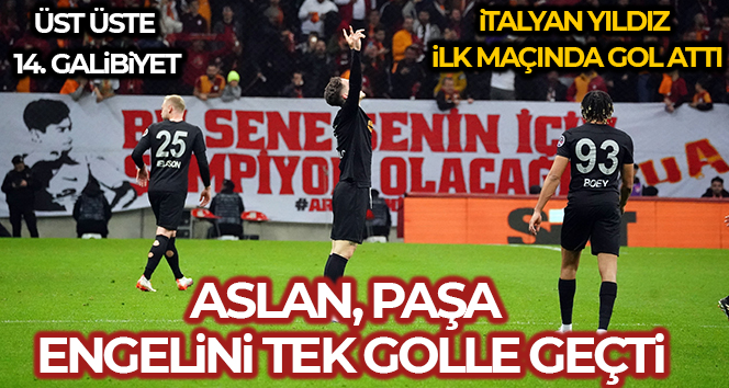 Galatasaray, Kasımpaşa’yı tek golle geçti. Üst üste 14 galibiyet alarak tarihe geçti