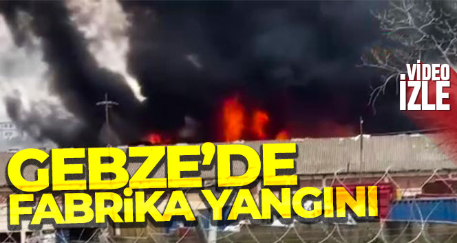 Gebze’de fabrika yangını