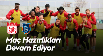 Sivasspor, Başakşehir maçı öncesi pas ve şut çalışmalarına ağırlık verdi