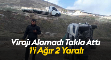 Sivas’ta Viraj Kazası: 1’i Ağır 2 Yaralı