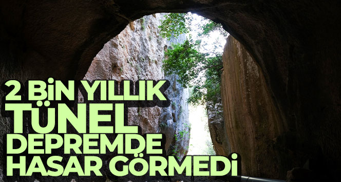 Depremin yorgunluğunu tarihi tünelin duvarlarına bıraktılar