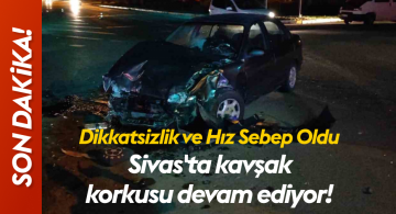 Sivas’ta Kavşakta Meydana Gelen Trafik Kazası Sonucu 5 Kişi Yaralandı