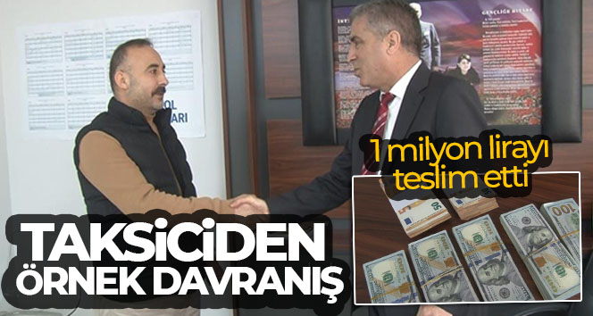 Kadıköy’de taksiciden örnek davranış: 1 milyon lirayı teslim etti
