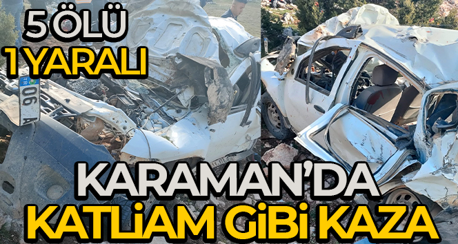 Karaman’da cip uçuruma yuvarlandı: 5 ölü, 1 yaralı