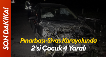 Sivas’ın Şarkışla ilçesinde Otomobil ile Çarpışan Tır Devrildi: 2’si Çocuk 4 Yaralı