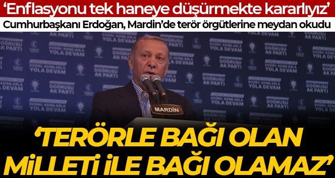 Cumhurbaşkanı Erdoğan, Mardin’de terör örgütlerine meydan okudu