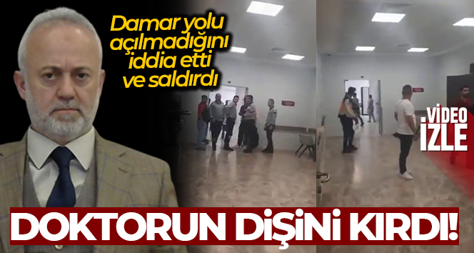 Damar yolu açılmadığını iddia etti, doktora saldırıp dişini kırdı
