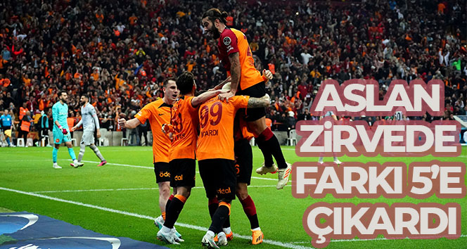 Galatasaray zirvede farkı 5’e çıkardı