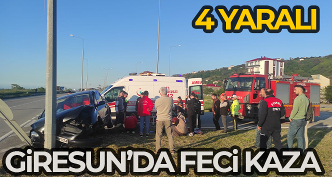 Giresun’da trafik kazası: 4 yaralı