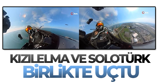 Kızılelma ve Solotürk birlikte uçtu