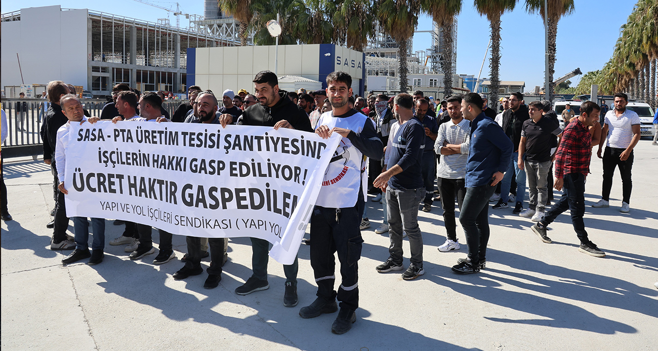 Adana’da SASA Polyester İşçileri Maaşlarını Alamayınca Eylem Başlattı