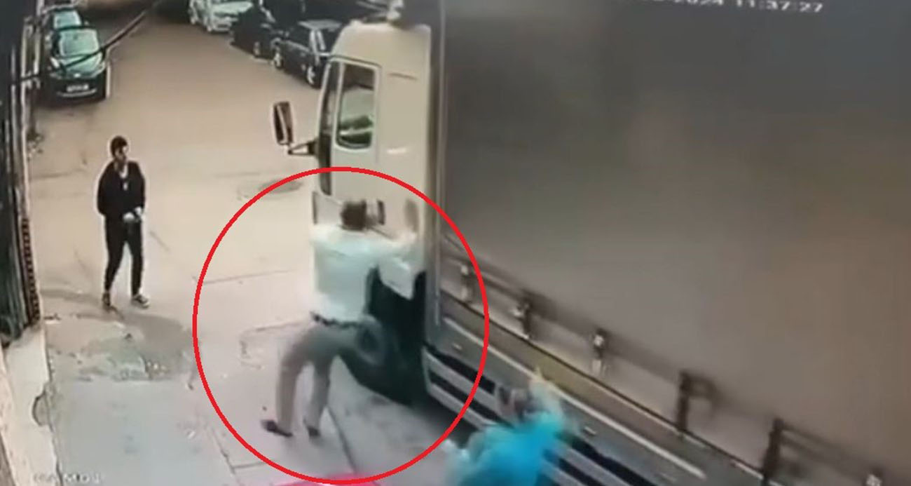 Bursa’da El Freni Çekilmeyen Kamyon Son Anda Durdu