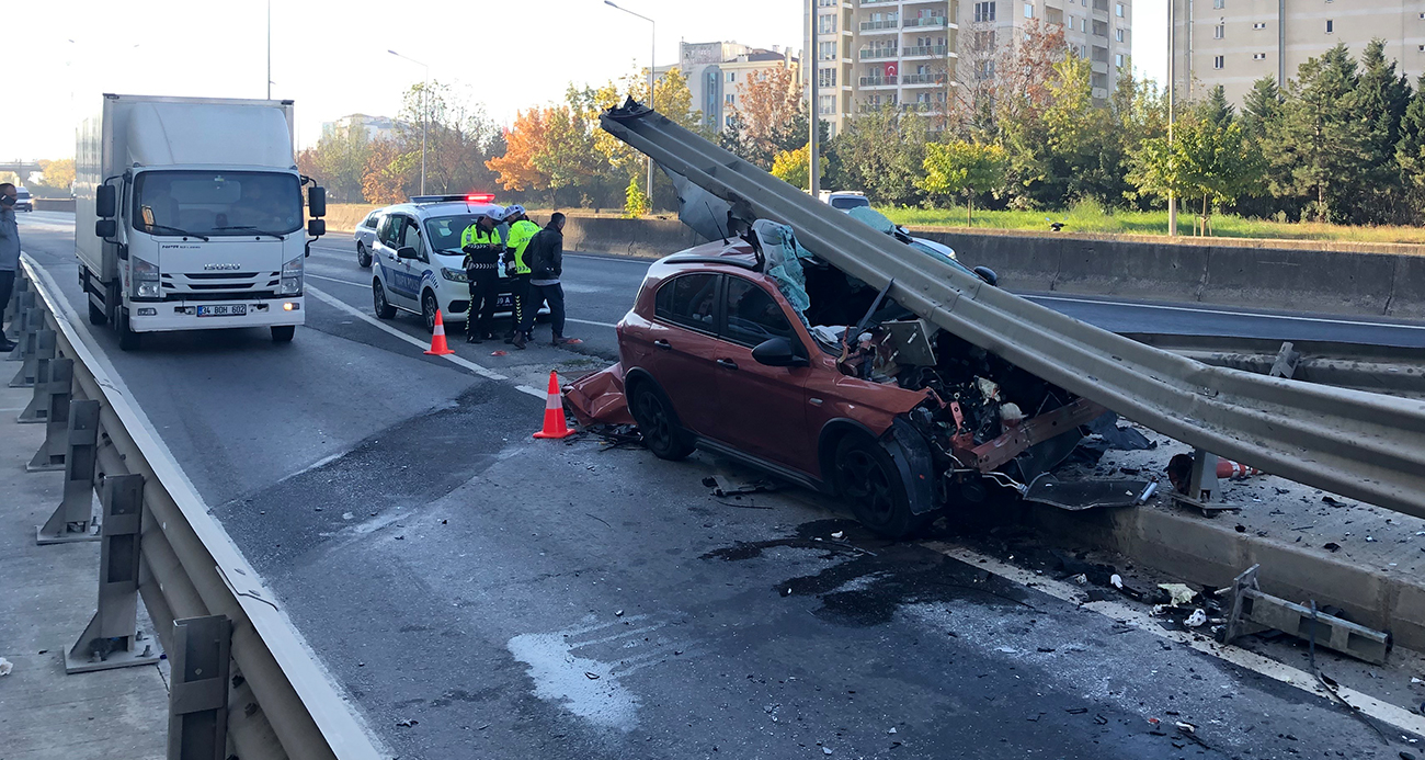 Çorlu’da Korkutan Trafik Kazası: Sürücü Şans Eseri Kurtuldu