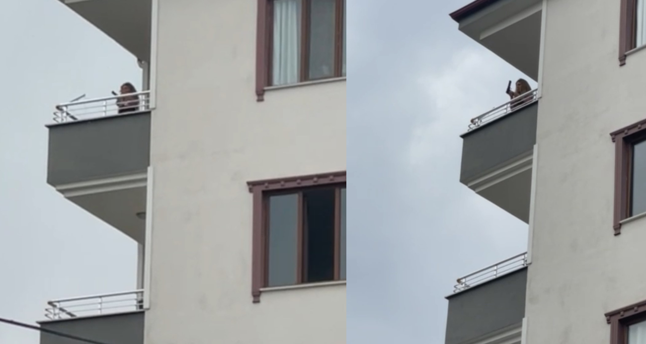 Iğdır’da Balkonda Silahla Tehdit Eden Kadın Gözaltına Alındı