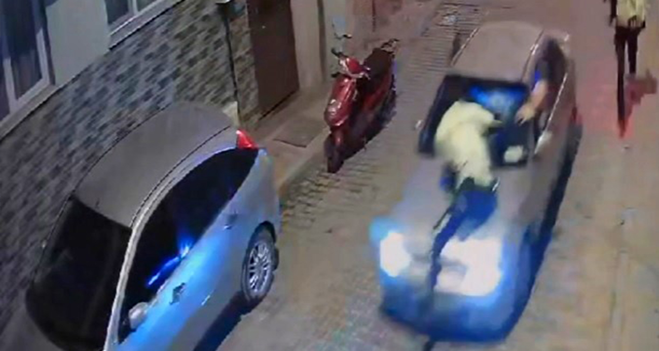 İzmir’de Polis Memuru, Kaçan Sürücünün Kaputunda Kaldı