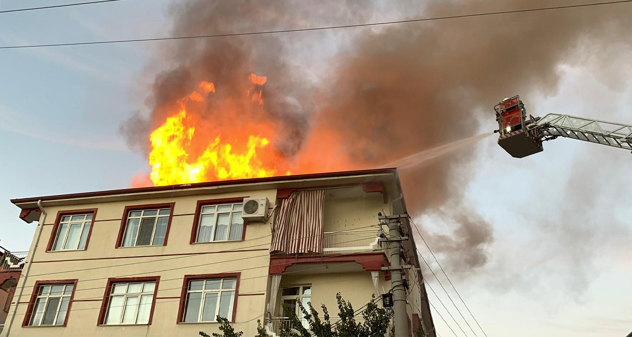 Karaman’da Apartman Yangını Panik Yarattı