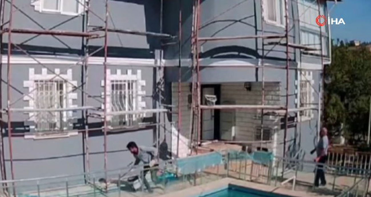 Sivas’ta Deprem Anı İskelede Yakaladı