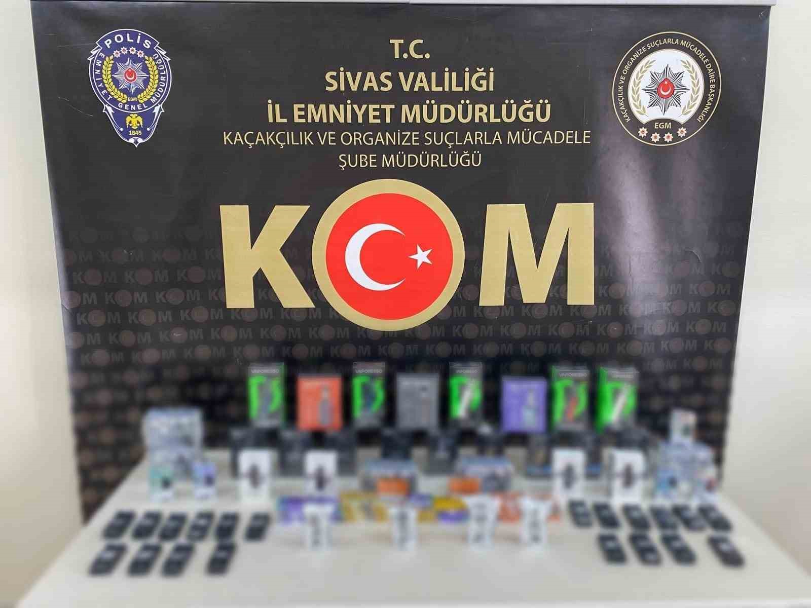 Sivas’ta Kaçak Ürünlere Büyük Darbe: Elektronik Sigara Operasyonu
