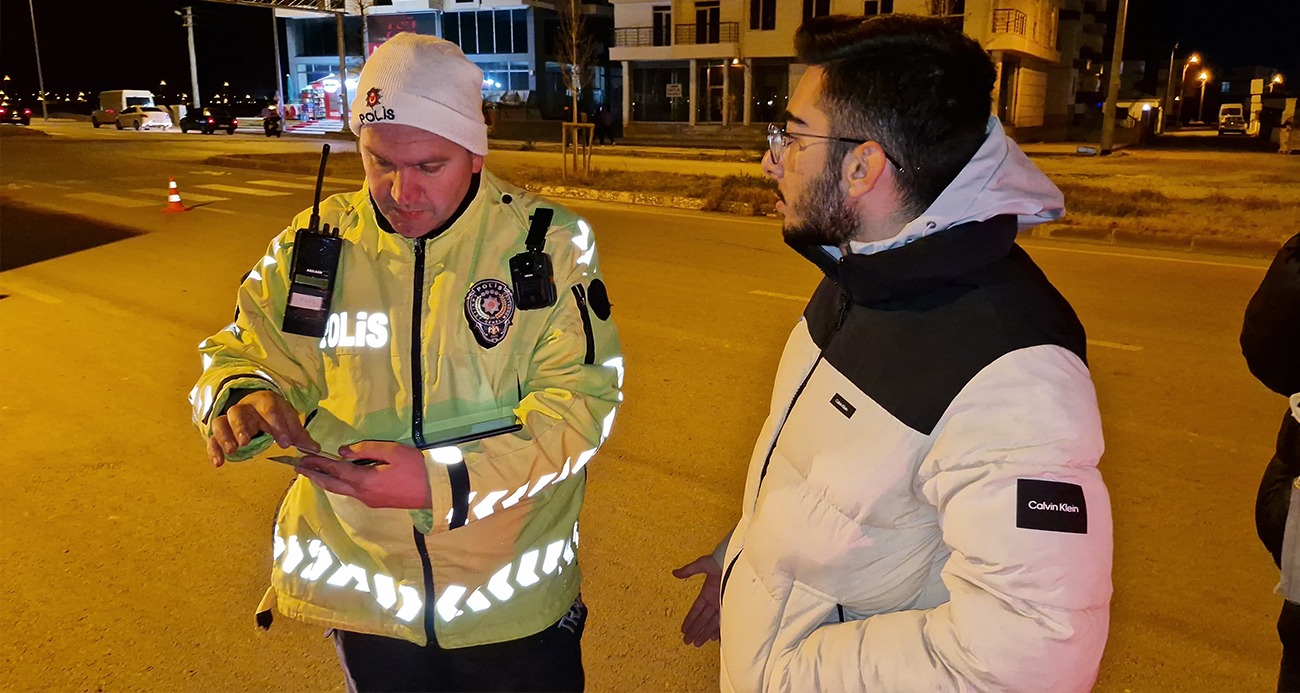 Aksaray’da Ehliyet Denetiminde Genç Sürücüden Dikkat Çeken İstek