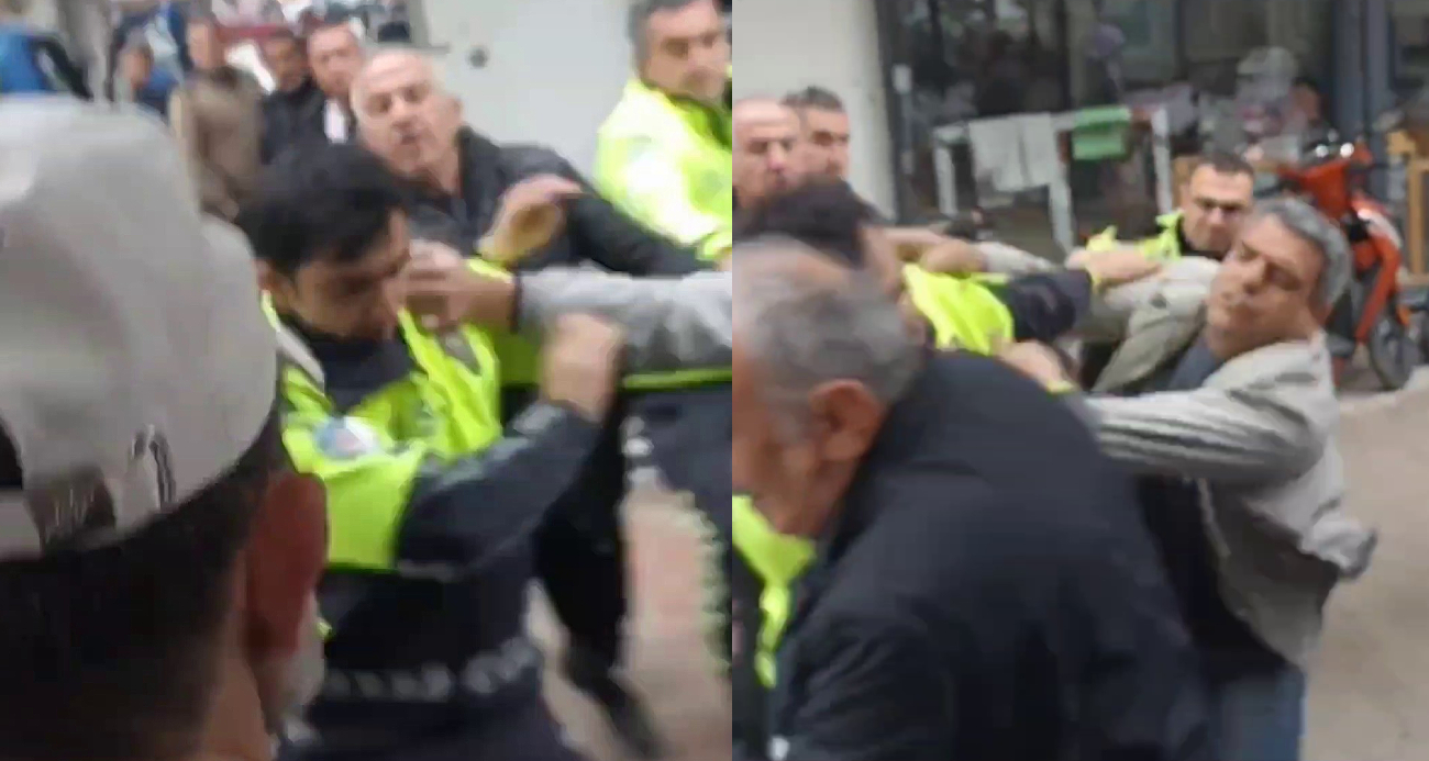 Bursa’da Trafik Denetiminde Gerginlik: Motosiklet Sürücüsü ve Polis Arasında Kavga