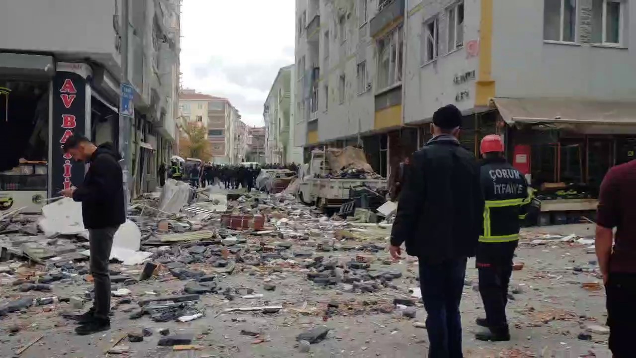 Çorum’da Meydana Gelen Patlamada 1 Kişi Öldü, 16 Kişi Yaralandı