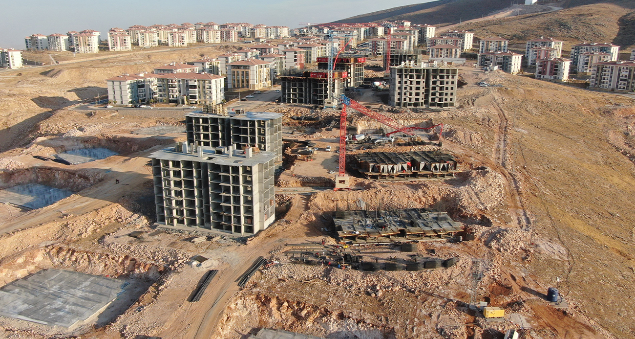 Elazığ’da 608 Yeni Konutun İnşası Devam Ediyor