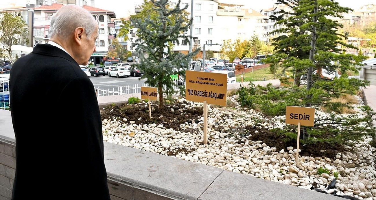 MHP Genel Merkezi’nde ‘Biz Kardeşiz Ağaçları’ Dikimi