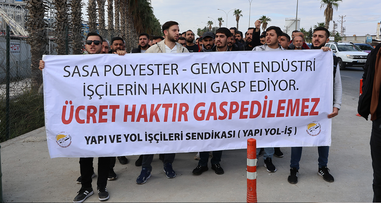 SASA Polyester Fabrikasında Eylem: İşçiler Maaşlarını Alamıyor