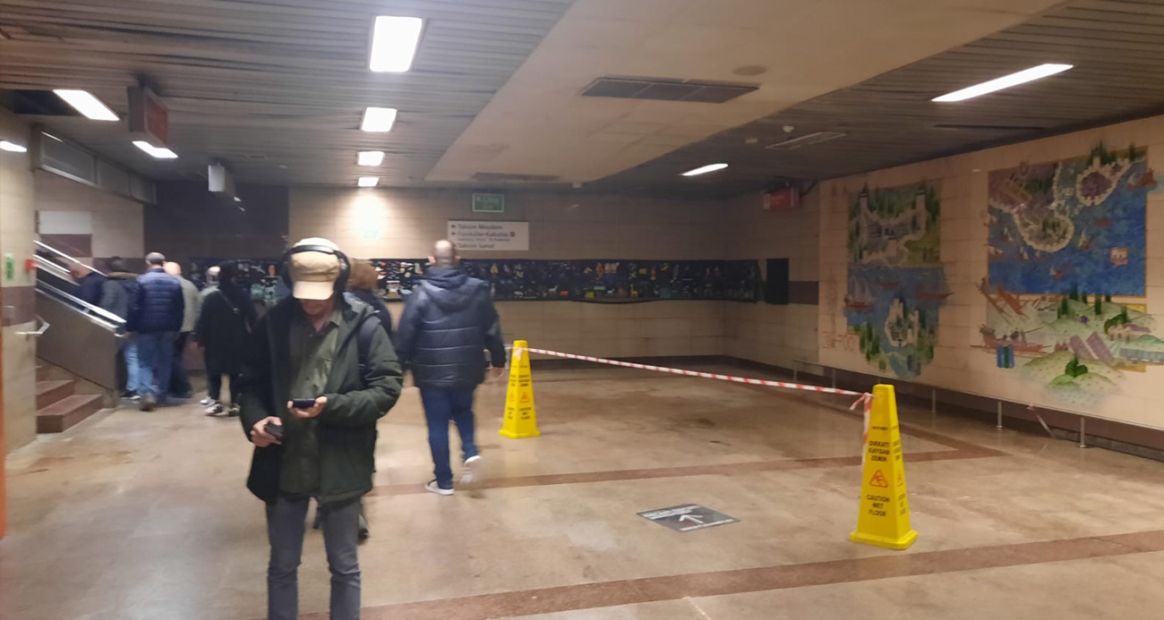 Taksim Metrosunda Su Baskını Meydana Geldi