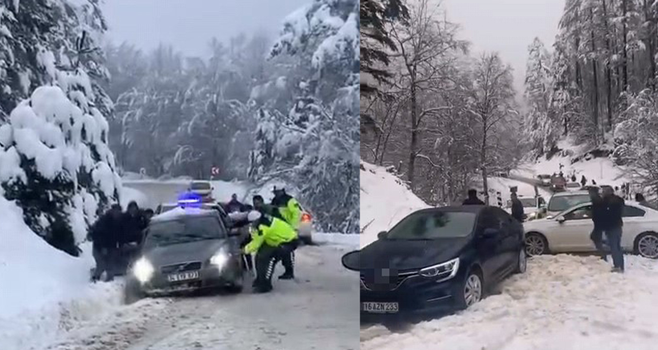 Bursa İnegöl’de Kar Engeli: Vatandaşlar Yolda Mahsur Kaldı