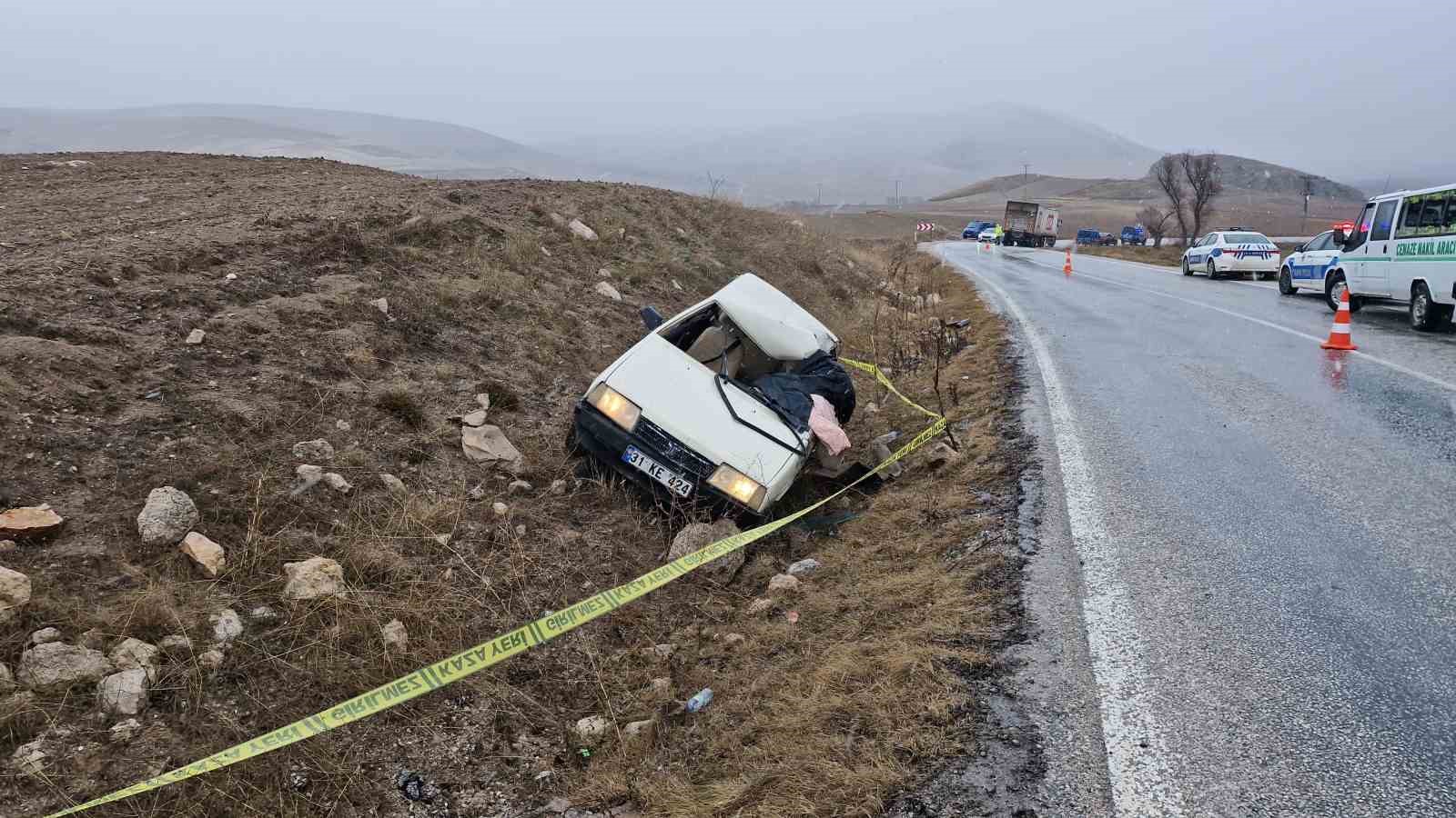 Çorum Alaca’da Trafik Kazası: 1 Ölü, 1 Yaralı