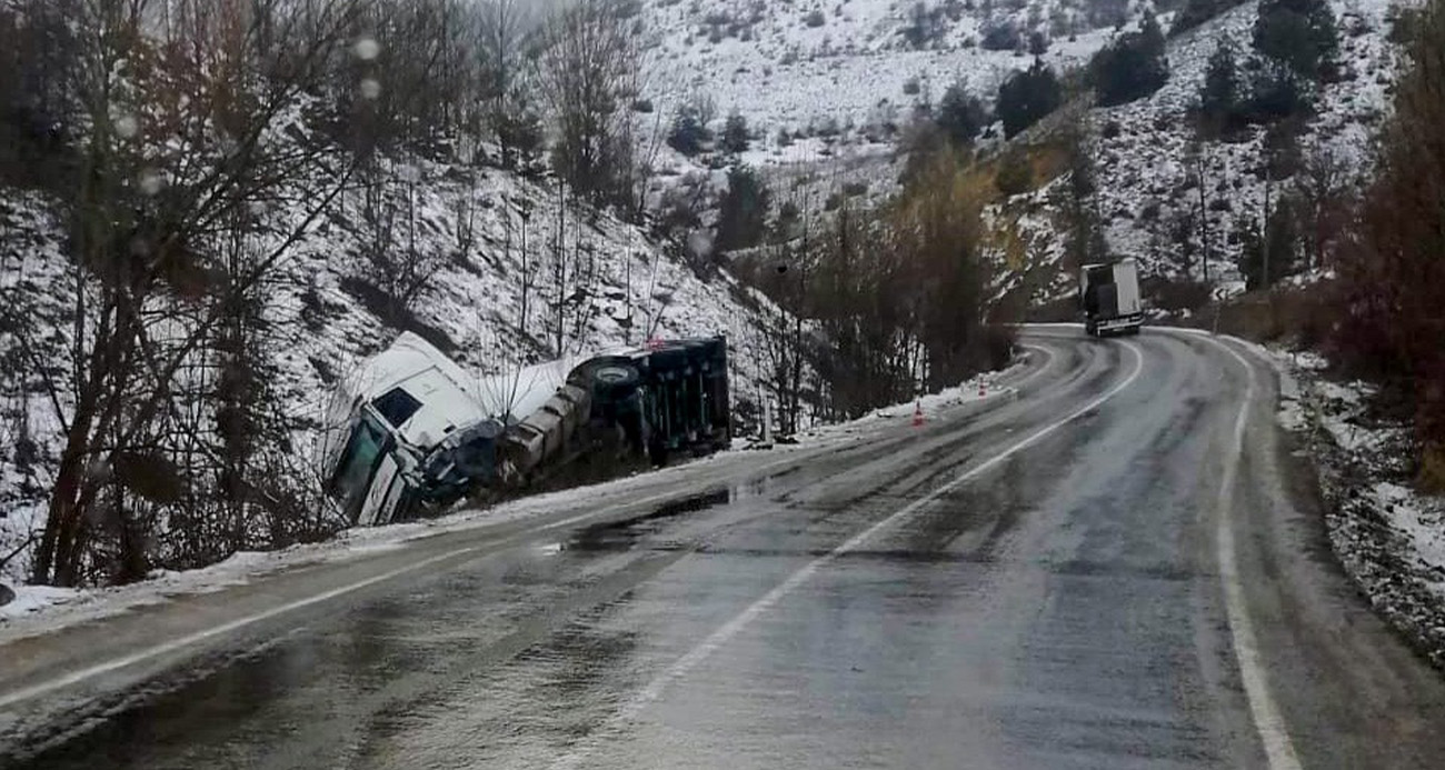 Gümüşhane’de LPG Yüklü Tanker Kazası: Büyük Tehlike Önlendi
