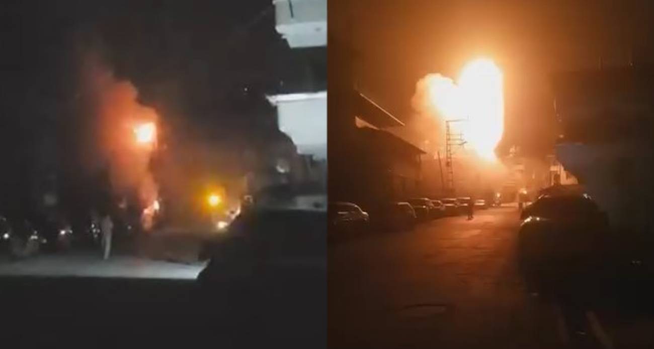 Hatay Defne’de Trafoda Meydana Gelen Şiddetli Patlama Korkuttu