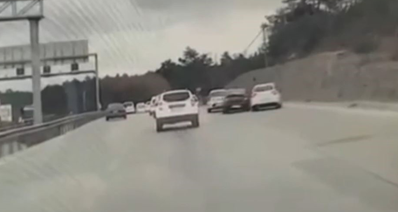 İstanbul Arnavutköy’de Trafik Magandaları Kazaya Sebep Oldu