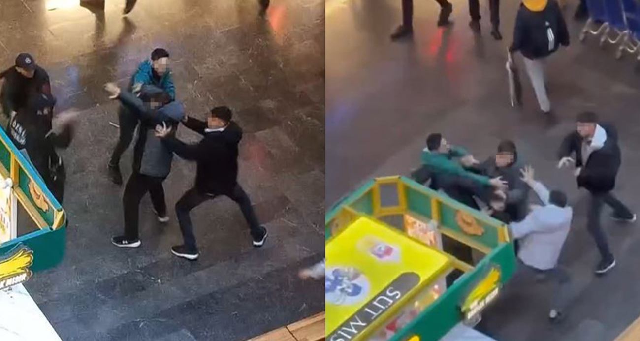 İstanbul Avcılar’da Alışveriş Merkezi Güvenlik Görevlileri ile Gençler Arasında Çıkan Arbede