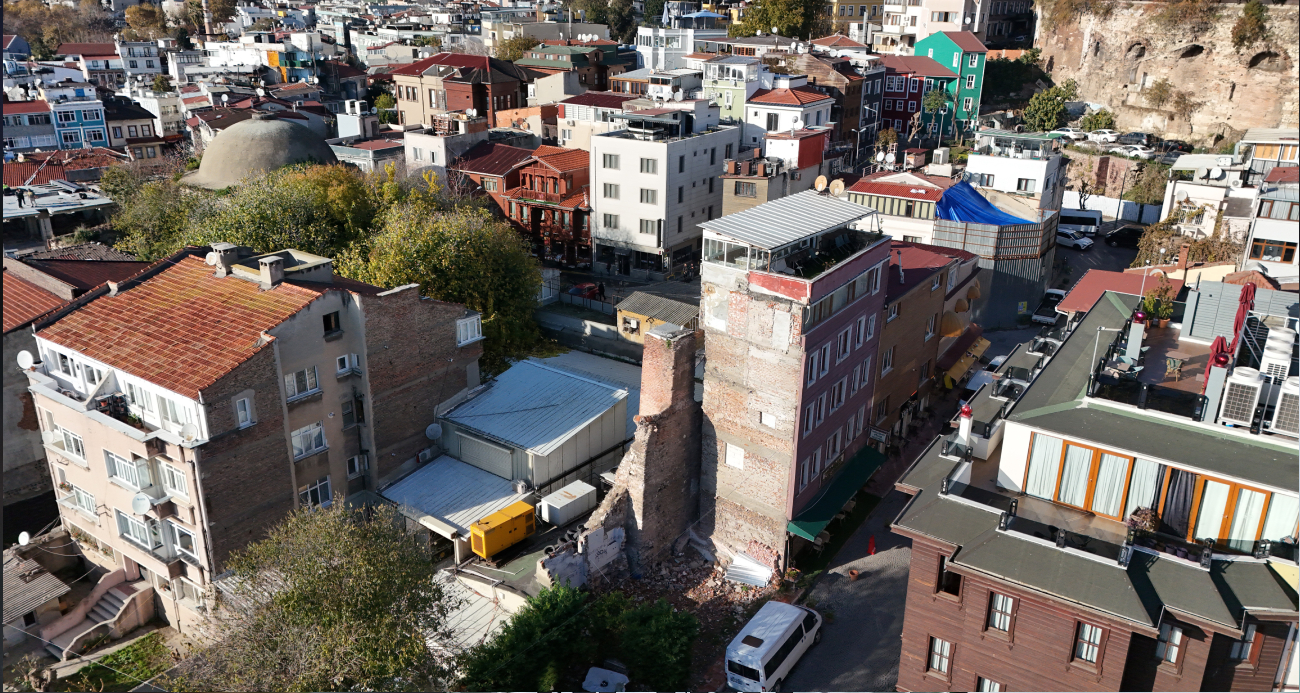 Tarihi Küçükayasofya Su Terazisi Modern Binaların Gölgesinde