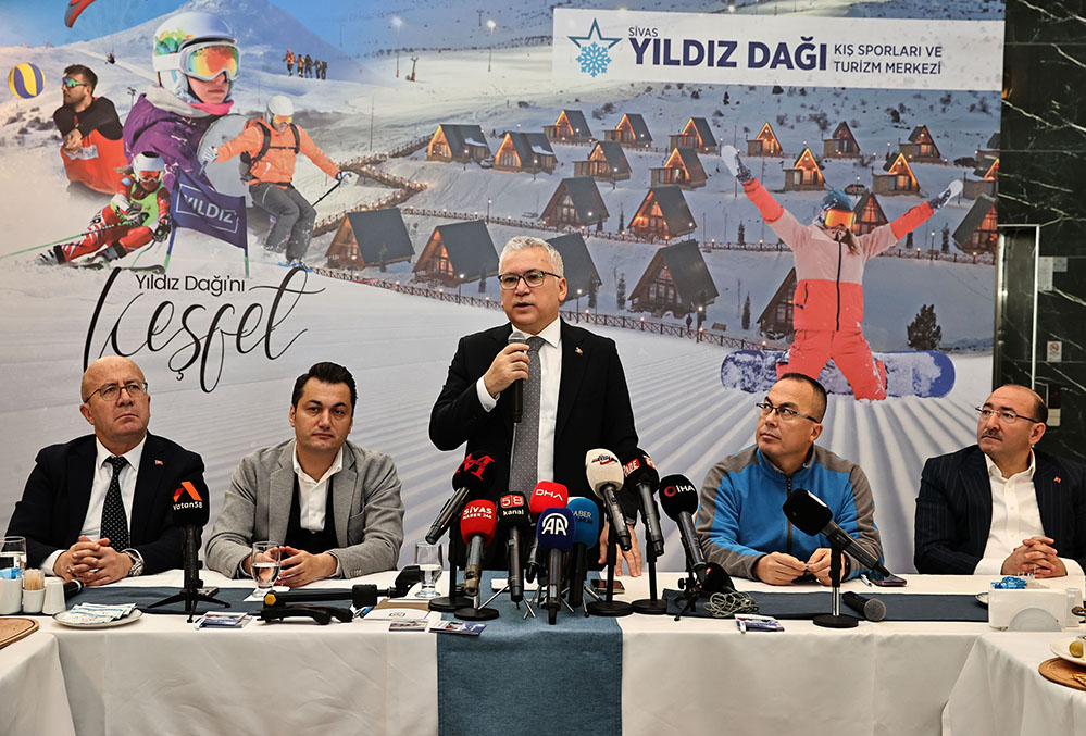 Vali Şimşek Yıldız Dağı’nda Kış Sezonunu Basına Tanıttı