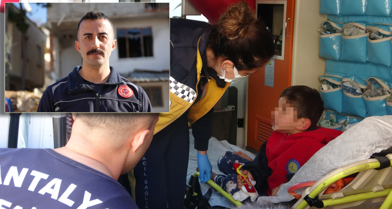 Antalya’da Ev Yangınında Küçük Çocuklar Son Anda Kurtarıldı