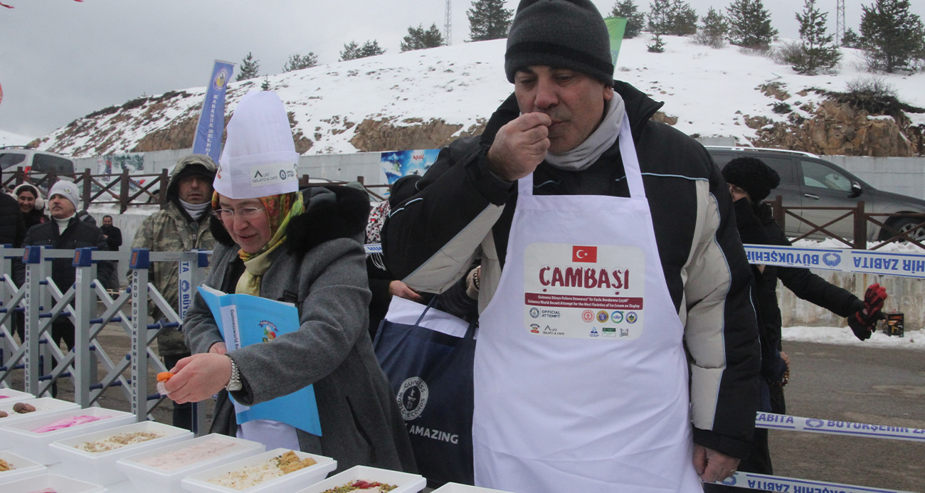 Ordu’da Guinness Rekoru: Bin 301 Çeşit Dondurma!