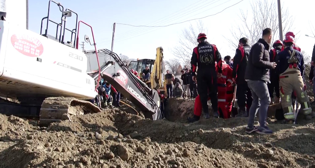Polatlı’da Kanalizasyon Çalışması Sırasında Meydana Gelen Göçükte 1 İşçi Hayatını Kaybetti
