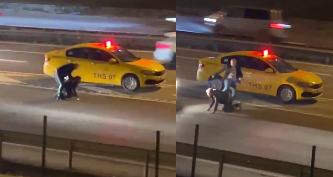 Taksi Ücreti Tartışması Yol Ortasında Kavgaya Dönüştü