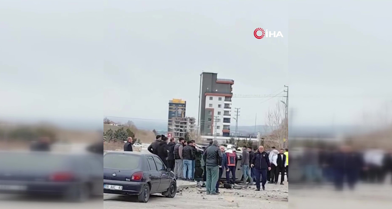 Ankara’da Zincirleme Trafik Kazası: Bir Araç Takla Attı, Yaralılar Var