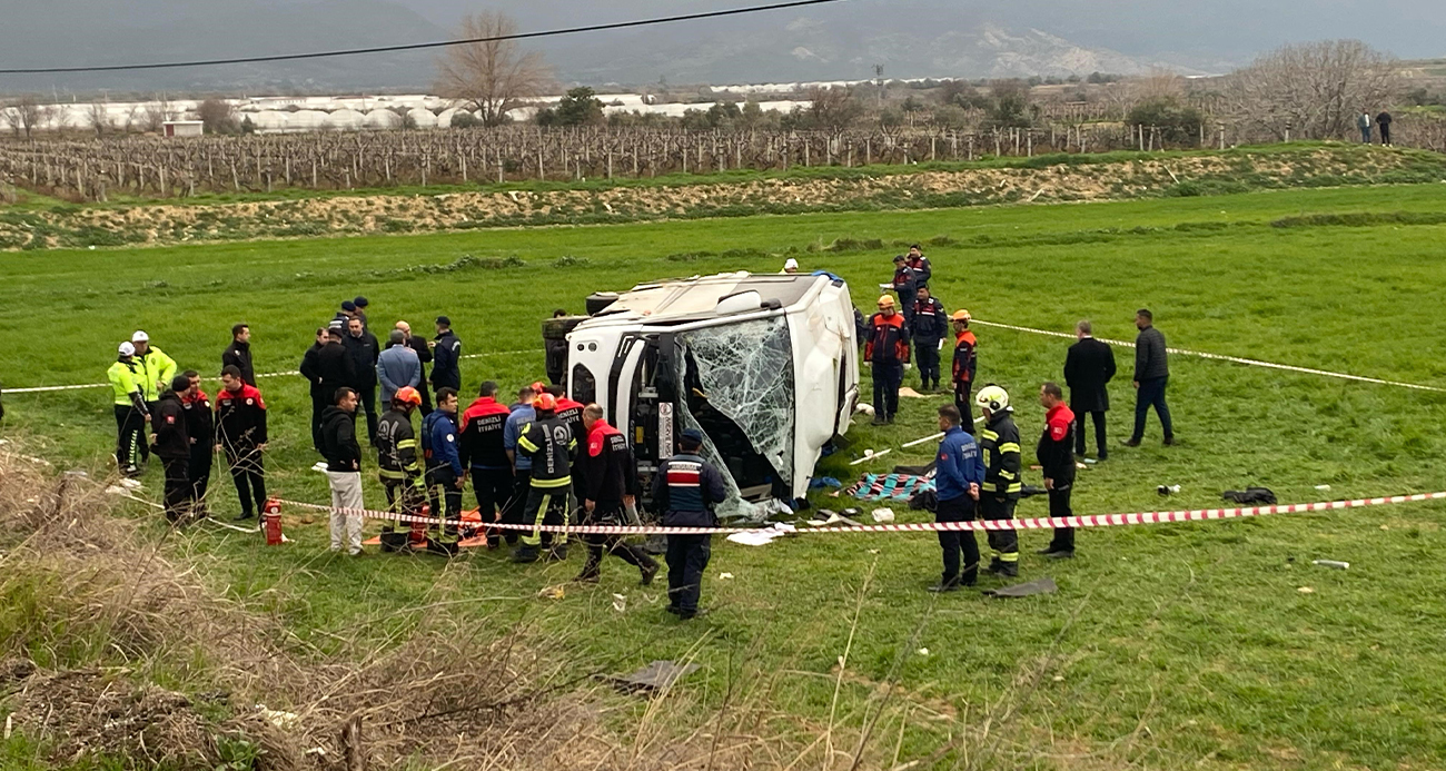 İzmir’den Denizli’ye Yolculuk Faciaya Dönüştü: 2 Ölü, 26 Yaralı