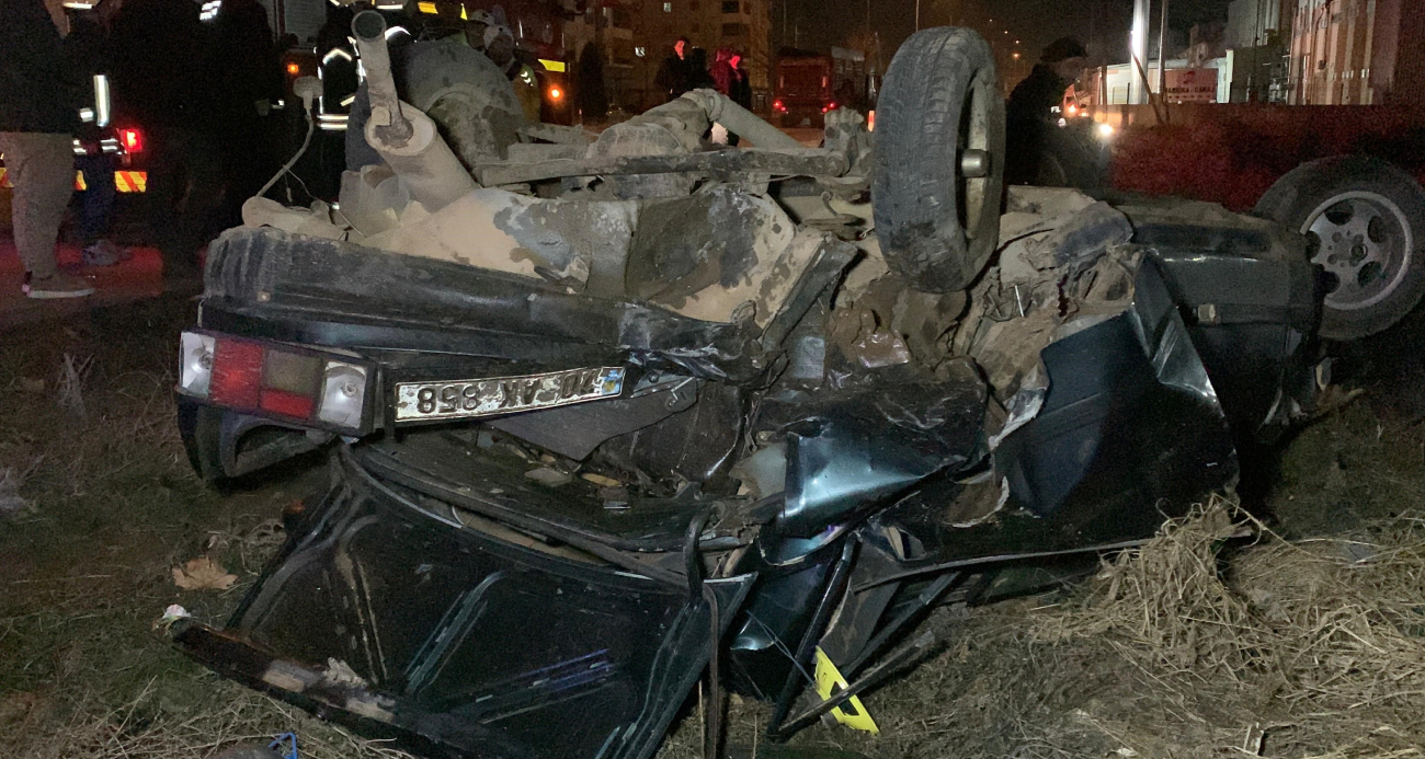 Karaman’da Meydana Gelen Trafik Kazasında İki Kişi Yaralandı
