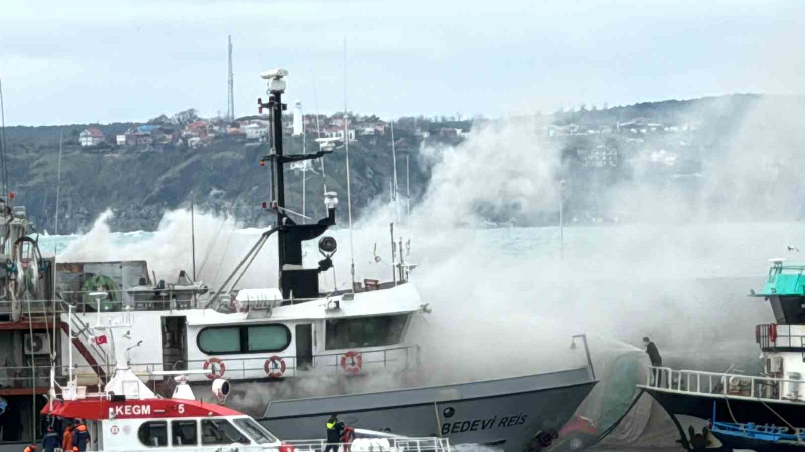 Sarıyer’de Balıkçı Teknesinde Çıkan Yangın Korkuttu: İki Kişi Dumandan Etkilendi