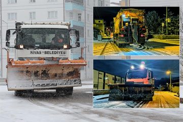 Sivas’ta Karla Mücadele Çalışmaları Hız Kesmiyor