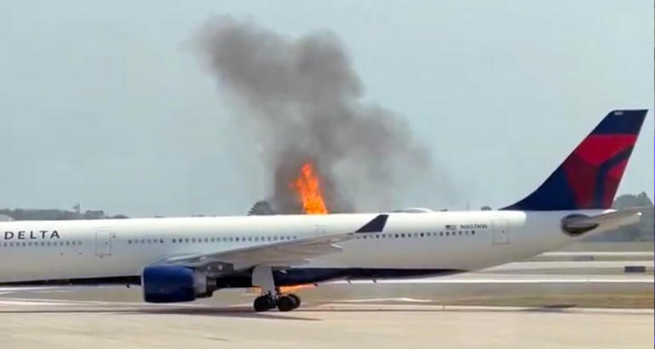 ABD, Orlando’da Yolcu Uçağının Motoru Alev Aldı: 282 Yolcu Güvenli Bir Şekilde Tahliye Edildi