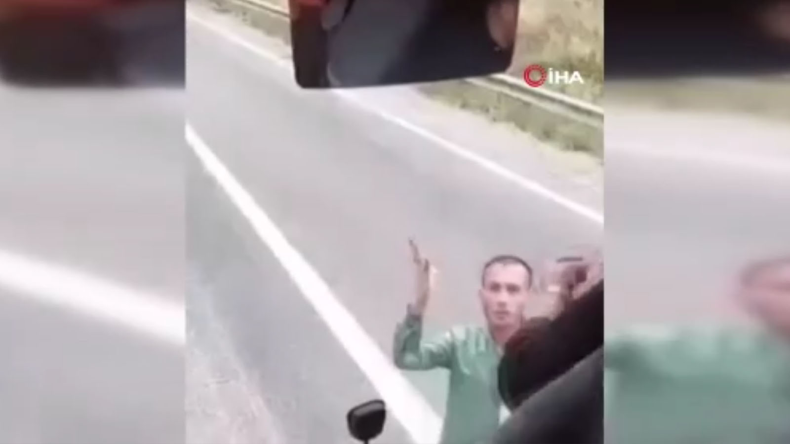 Anamur’da Otobüs Sürücüsüne Trafikte Saldırı Anı Kamerada