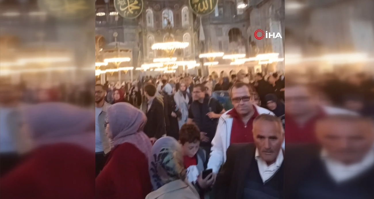 İstanbul’da Ayasofya’da Deprem Paniği