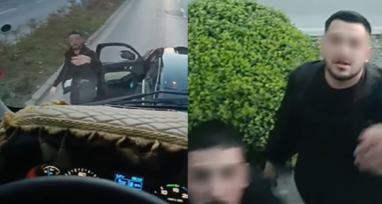 İzmir’de Trafikte Şiddetli Kavga: Sürücü Yol Ortasında Kamyonu Darp Etti